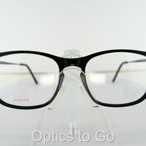 ANDY WOLF 4548 C: A   ( BLACK / GOLD )   53-16-145 Eyeglass Frames